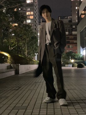 「GUCCI（グッチ）のアイテム」を使った、しゅんPさん（メンズ・170cm）の冬コーディネート