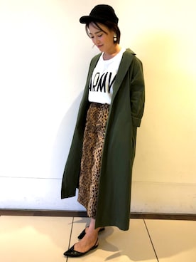 「Casselini（キャセリーニ）のアイテム（キャップ）」を使った、kana   takahashiさん（レディース・159cm）の秋コーディネート