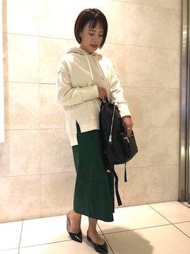 「アイテム（バックパック/リュック）」を使った、kana   takahashiさん（レディース・159cm）の秋コーディネート