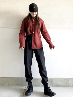 「FOREVER 21（フォーエバー トゥエンティーワン）のアイテム（パンツ）」を使った、skmtmloさん（レディース・159cm）の秋コーディネート