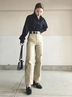 「Kenneth Cole（ケネスコール）のアイテム」を使った、skmtmloさん（レディース・159cm）の春コーディネート