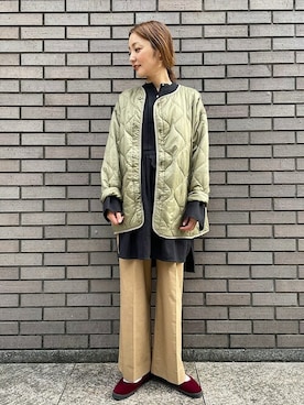 「SHIPS（シップス）のアイテム（その他アウター）」を使った、阿部さん（レディース・165cm）の秋コーディネート