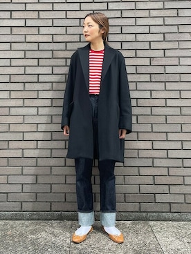 「Urvin」｜阿部さん（レディース・165cm）の秋コーディネート
