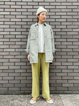 「SHIPS（シップス）のアイテム（その他アウター）」を使った、阿部さん（レディース・165cm）の秋コーディネート