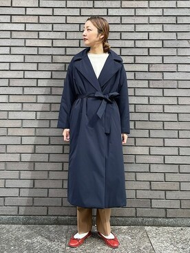 「SHIPS（シップス）のアイテム（その他アウター）」を使った、阿部さん（レディース・165cm）の秋コーディネート