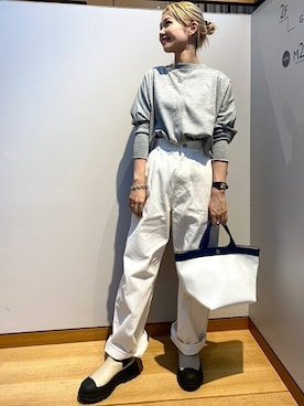 「FAEDA（ファエダ）のアイテム」を使った、鈴木さん（レディース・156cm）の秋コーディネート