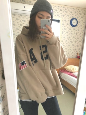 「HONEY（ハニー）のアイテム」を使った、むんちゃんさん（レディース・160cm）の冬コーディネート