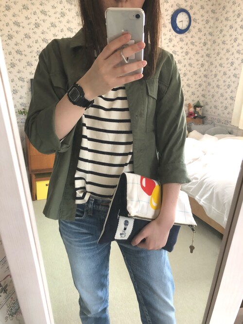 むんちゃん Uniqloのミリタリージャケットを使ったコーディネート Wear