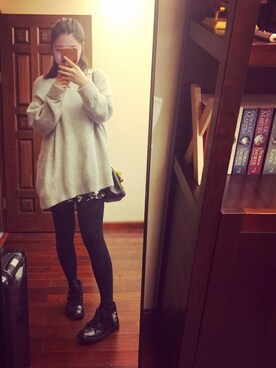 「VERSUS（ヴェルサス）のアイテム」を使った、ichigochokoさん（レディース・155cm）の冬コーディネート