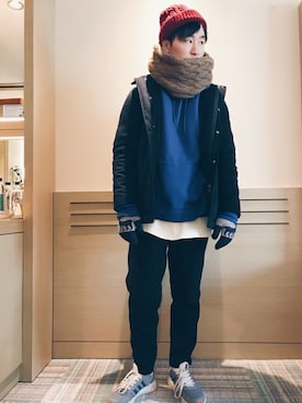 「JOURNAL STANDARD relume（ジャーナルスタンダード　レリューム）のアイテム（ダウンジャケット/コート）」を使った、Mackenzieさん（メンズ・176cm）の冬コーディネート