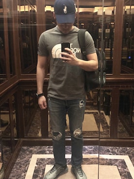 「丹寧」｜wesleyWさん（メンズ・176cm）の春コーディネート