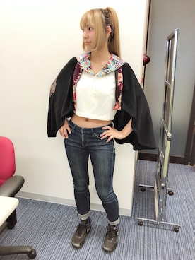 「和風」｜「アイテム（その他アウター）」を使った、BODYLINE 公式さん（レディース・167cm）の夏コーディネート