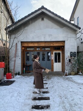 「ANEMONE（アネモネ）のアイテム（その他ヘアアクセサリー）」を使った、ゆさん（レディース・158cm）の冬コーディネート