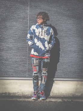 「アイテム（デニムジャケット）」を使った、Kyonさん（メンズ・174cm・30代）の冬コーディネート