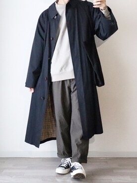 「バーバリー」｜「アイテム（その他）」を使った、ちょこすけ🍫さん（メンズ・168cm）の冬コーディネート
