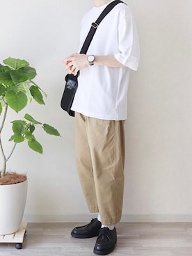 「エアリズム」｜ちょこすけ🍫さん（メンズ・168cm）の夏コーディネート