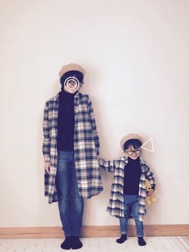Sakura&mammyさんの「ベーシックカットデニムスキニーパンツ」を使ったコーディネート