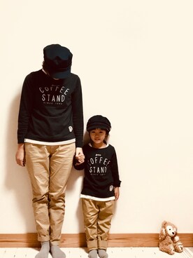 Sakura&mammyさん（キッズ・90cm）の秋コーディネート