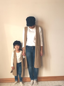 Sakura&mammyさん（キッズ・90cm）の秋コーディネート