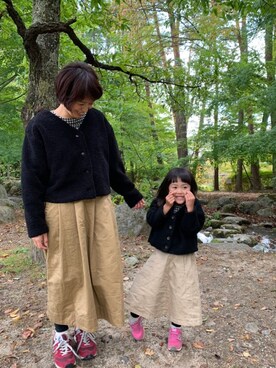 Sakura&mammyさんの「【大人気・追加生産】チノロングフレアスカート」を使ったコーディネート