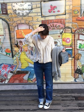 「levisvintageclothing」｜Joyce Linさん（レディース・160cm）の冬コーディネート