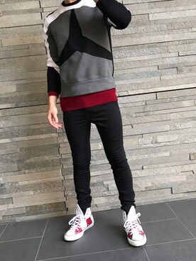 「NEIL BARRETT（ニールバレット）のアイテム（トップス）」を使った、toshi jokerさん（メンズ・171cm）の冬コーディネート