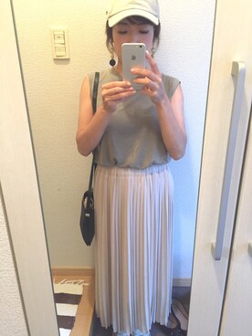 「CONVERSE（コンバース）のconverse（コンバース） ALL STAR OX（オールスターOX）（スニーカー）」を使った、chisatoさん（レディース・154cm）の夏コーディネート