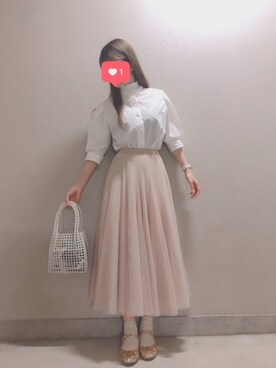 「merry jenny（メリージェニー）のアイテム（バレエシューズ）」を使った、ぺんぎんさんさん（レディース・164cm）の春コーディネート
