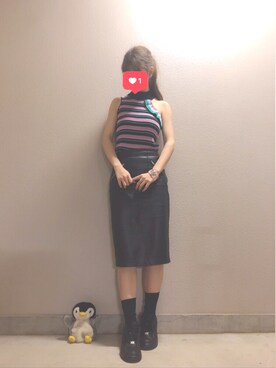 「Lily Brown」｜「アイテム（その他）」を使った、ぺんぎんさんさん（レディース・164cm）の秋コーディネート