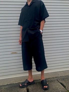 「LAD MUSICIAN（ラッドミュージシャン）のアイテム（サンダル）」を使った、K さん（メンズ・179cm）の夏コーディネート