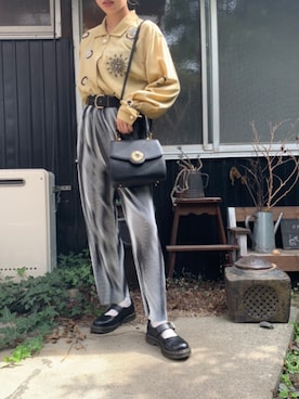 「Yves Saint Laurent（イヴサンローラン）のアイテム（腕時計）」を使った、らりるさん（レディース・158cm）の秋コーディネート