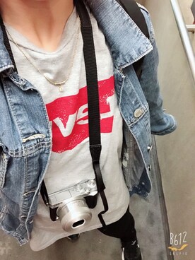 「JEANASIS（ジーナシス）のアイテム（バッグ、ブラック系）」を使った、みゆさん（レディース・147cm）の春コーディネート