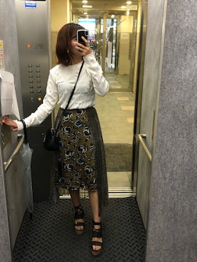 「EGOIST（エゴイスト）のアイテム（サンダル）」を使った、cさん（レディース・159cm）の秋コーディネート