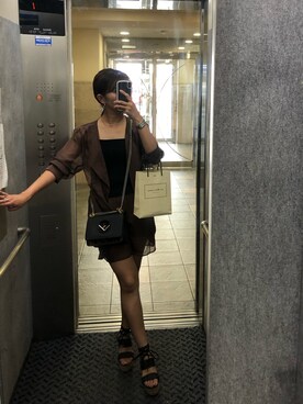 「EGOIST（エゴイスト）のアイテム（サンダル）」を使った、cさん（レディース・159cm）の秋コーディネート