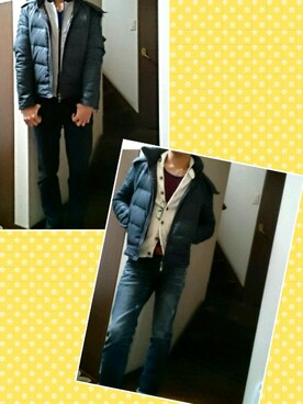 「CALL&RESPONSE（コールアンドレスポンス）のアイテム（ジャケット/アウター）」を使った、おろろbiancoさん（メンズ・177cm）の冬コーディネート