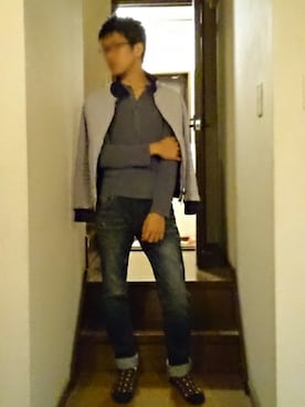 「CALL&RESPONSE（コールアンドレスポンス）のアイテム（ジャケット/アウター）」を使った、おろろbiancoさん（メンズ・178cm）の秋コーディネート