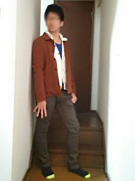 「CALL&RESPONSE（コールアンドレスポンス）のアイテム（ジャケット/アウター）」を使った、おろろbiancoさん（メンズ・178cm）の冬コーディネート