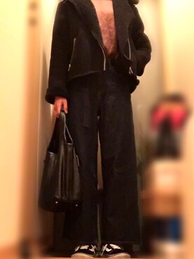 「AVAN LILY（アヴァンリリィ）のアイテム（その他アウター）」を使った、seyoさん（レディース・166cm）の冬コーディネート
