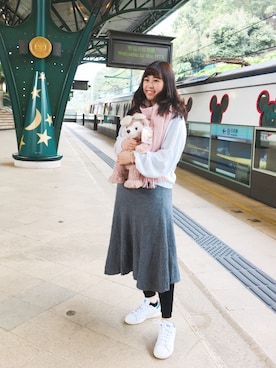 Kristin Lamさん（レディース・160cm）の冬コーディネート