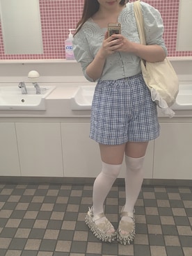 「ニーハイソックス」｜ᴍɪᴋᴀᴋᴏさん（レディース・164cm）の夏コーディネート