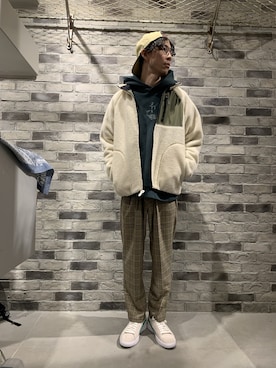 「アイテム（ブルゾン）」を使った、Tomo@相互フォローさん（メンズ・176cm・30代）の冬コーディネート
