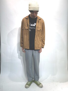 「アイテム（ブルゾン）」を使った、Tomo@相互フォローさん（メンズ・176cm・30代）の秋コーディネート