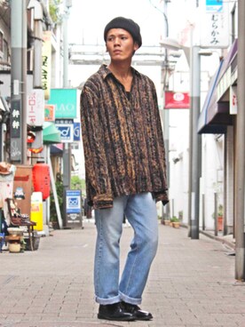 「bigsize」｜白澤浩太郎さん（メンズ・171cm）の夏コーディネート