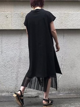 「スタッフコーデ」｜「アイテム（ワンピース/ドレス）」を使った、Syokoさん（レディース・160cm）の春コーディネート