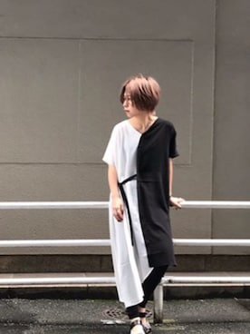 「スタッフコーデ」｜「アイテム（ワンピース/ドレス）」を使った、Syokoさん（レディース・160cm）の夏コーディネート