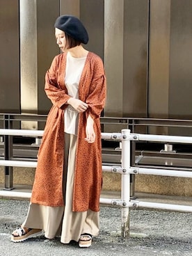 「OSMOSIS（オズモーシス）のアイテム（その他アウター）」を使った、Syokoさん（レディース・160cm）の春コーディネート