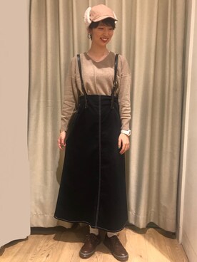 「studio CLIP（スタディオクリップ）のアイテム（イヤリング）」を使った、studio CLIP ジョイナステラス二俣川店さん（レディース・168cm）の秋コーディネート