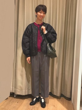 「studio CLIP（スタディオクリップ）のアイテム（イヤリング）」を使った、studio CLIP ジョイナステラス二俣川店さん（レディース・168cm）の秋コーディネート