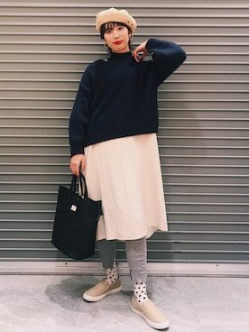 「モノトーン派？カラーコーデ派？」｜studio CLIP ジョイナステラス二俣川店さん（レディース・168cm）の冬コーディネート