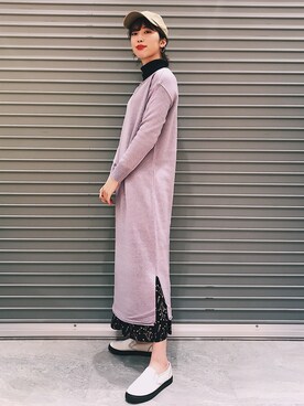 studio CLIP ジョイナステラス二俣川店さんの「花柄プリントスカート」を使ったコーディネート
